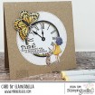 EDGAR AND MOLLY VINTAGE CLOCK SET RUBBER STAMPS